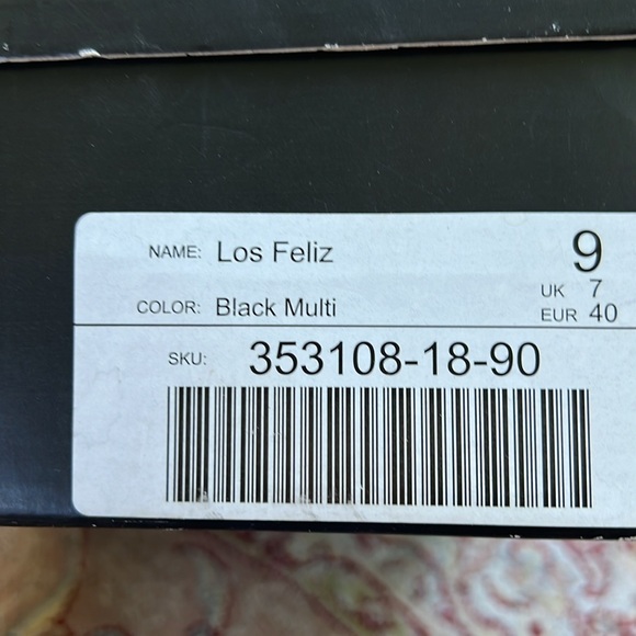 Just fab beautiful high platform, shoes, canvas, black, and brown - Picture 5 of 10